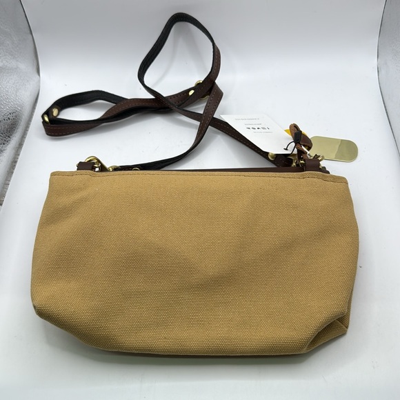 NWT R Riveter Patton Heirloom Crossbody Bag Purse Brown Tan Leather Army USA